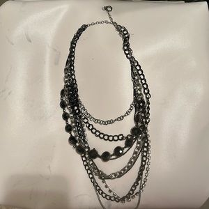 FINAL PRICE!! Vera Wang black multi layered necklace. Wore a couple times.